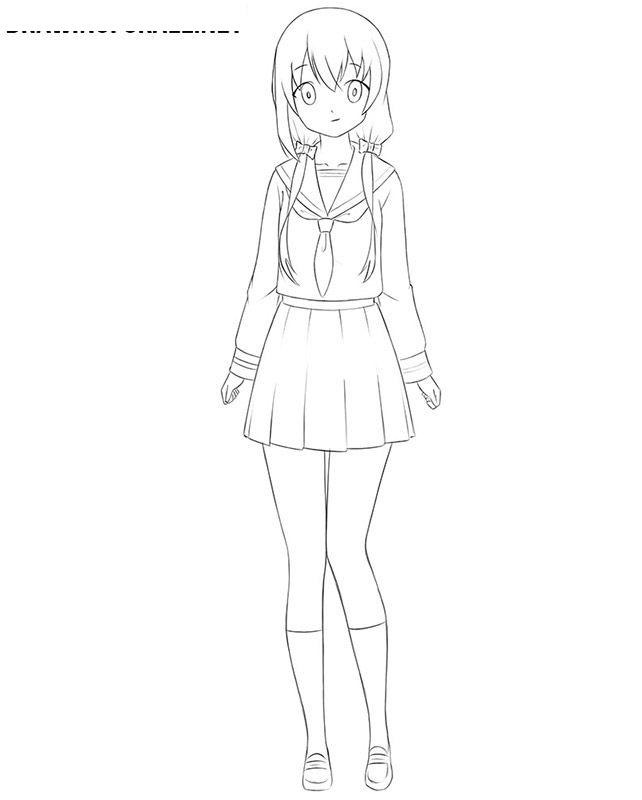 动漫少女绘画教程